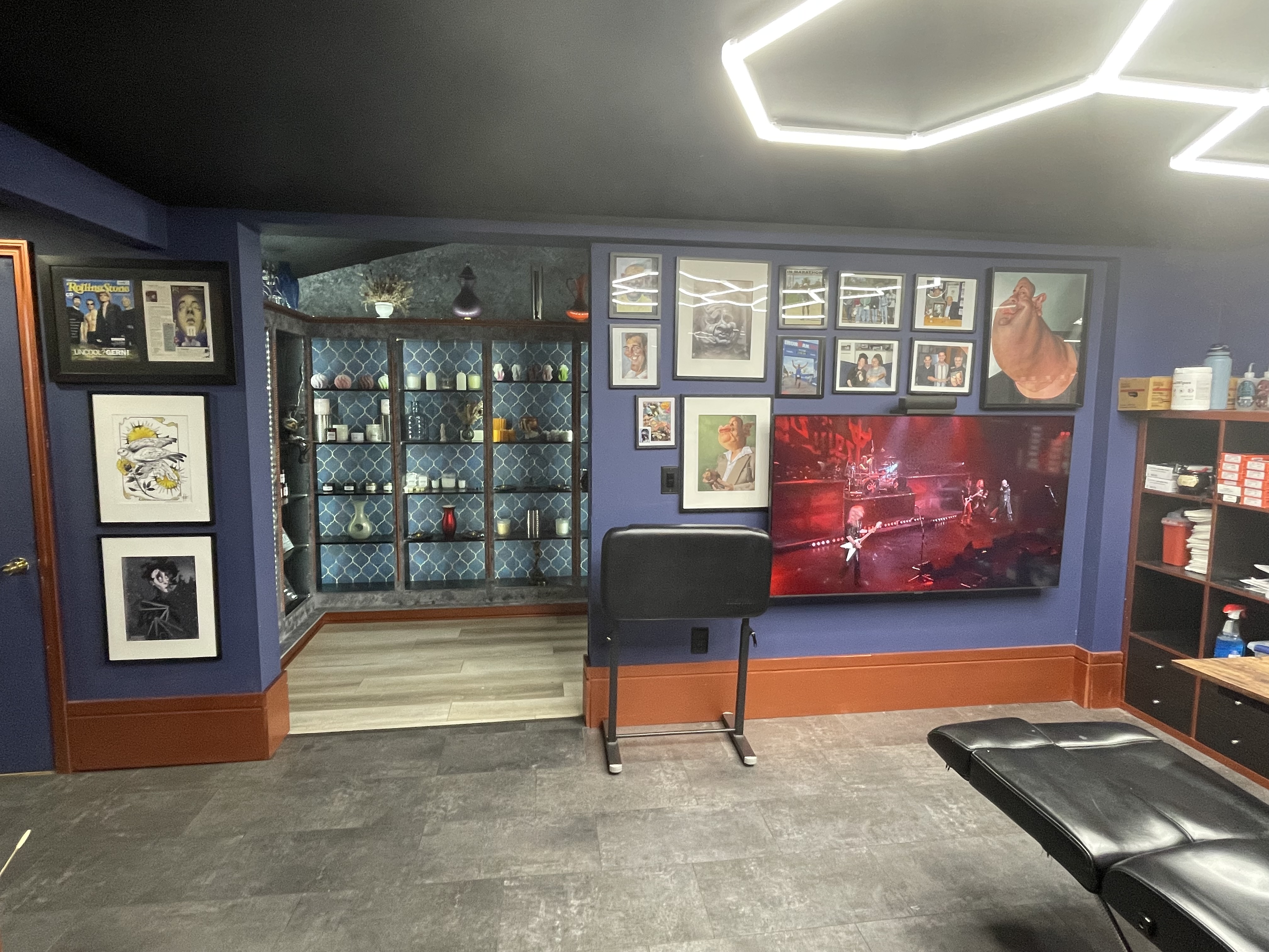 Detail View of Magic Circle Tattoo Studio - Bay City Michigan with Custom Interior Design Elements